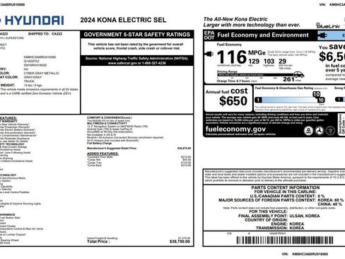 Used 2024 Hyundai Kona SEL FWD image 3