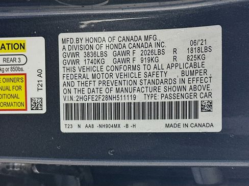 Used 2022 Honda Civic LX image 12