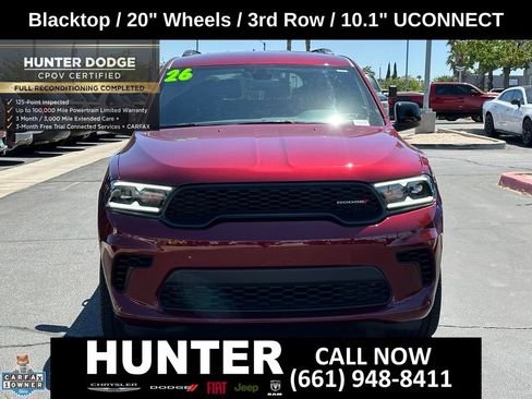 Certified 2026 Dodge Durango GT w/ Blacktop Package RWD image 10
