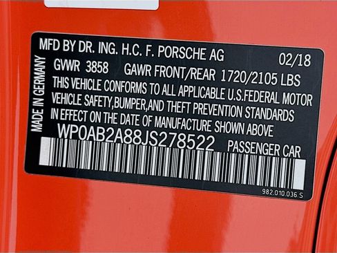 Used 2018 Porsche 718 Cayman S RWD image 18