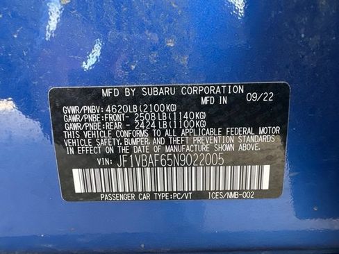 Used 2022 Subaru WRX Premium AWD/4WD image 11
