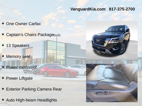 Used 2021 Nissan Armada SL w/ Captain's Chairs Package image 6