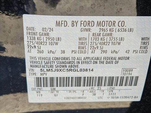 Used 2024 Lincoln Aviator Black Label w/ Dynamic Handling Package image 24