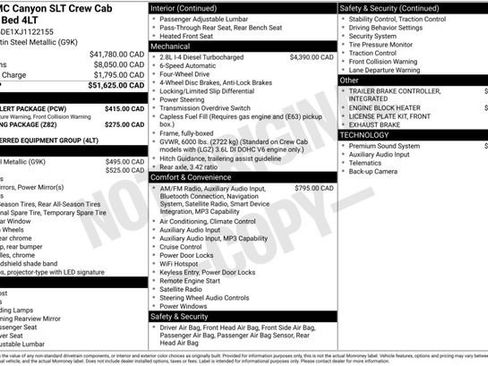 Used 2018 GMC Canyon SLT w/ Driver Alert Package AWD/4WD image 3