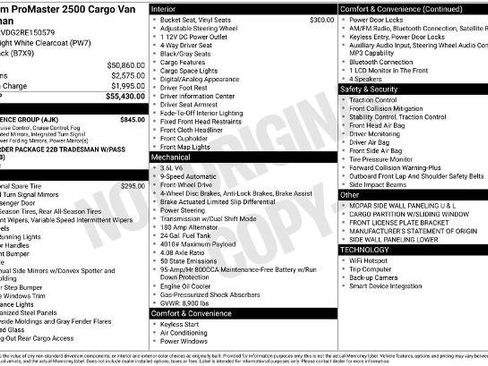 Used 2024 RAM ProMaster 2500 w/ Convenience Group FWD image 5