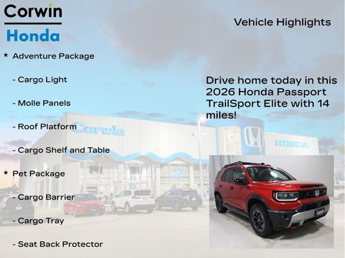 New 2026 Honda Passport TrailSport Elite image 6