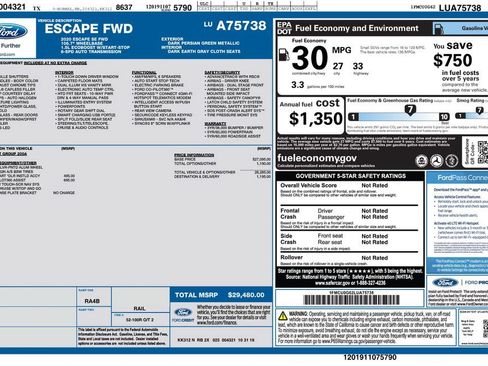 Used 2020 Ford Escape SE FWD image 10