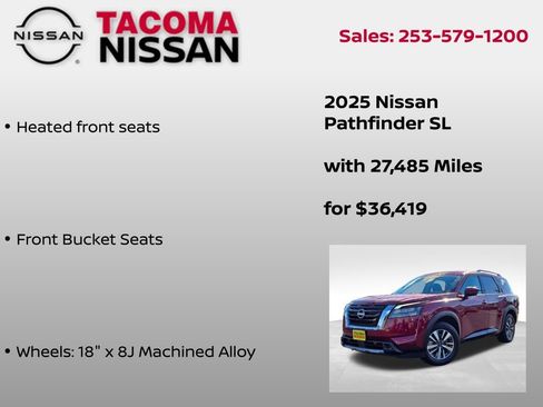 Used 2025 Nissan Pathfinder SL AWD/4WD image 25