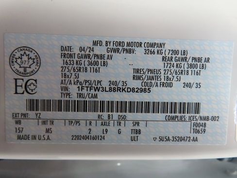 Used 2024 Ford F150 XLT w/ Tow/Haul Package image 72