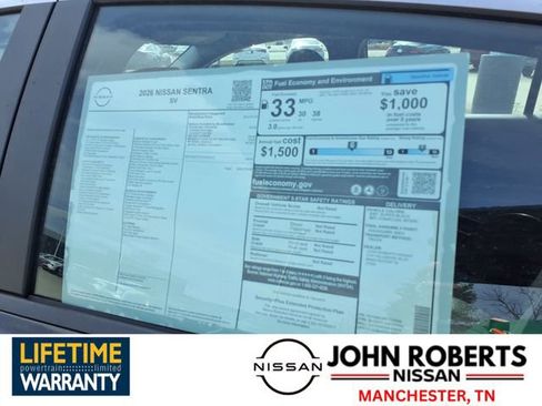 New 2026 Nissan Sentra SV w/ Floor Mat Package image 19