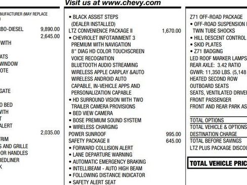 Certified 2023 Chevrolet Silverado 2500 LTZ w/ LTZ Plus Package image 3