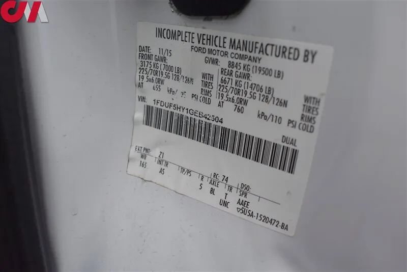 Used 2016 Ford F550 4x4 Regular Cab Super Duty image 35