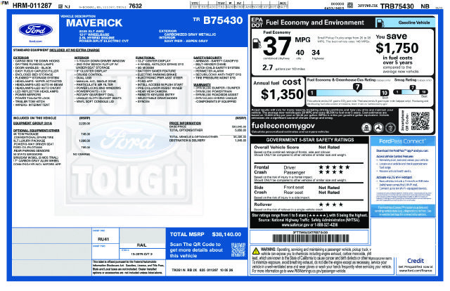 New 2026 Ford Maverick XLT AWD/4WD image 8