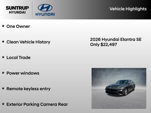 Used 2026 Hyundai Elantra SE FWD image 8