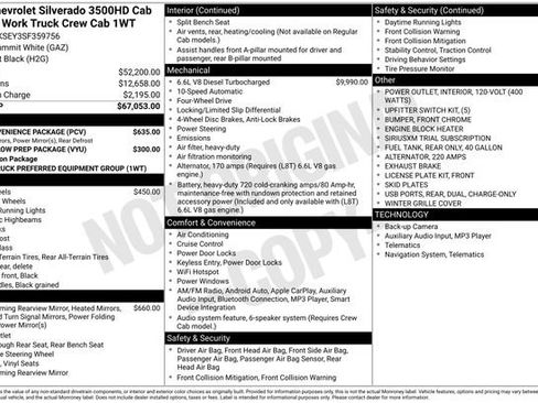 New 2025 Chevrolet Silverado 3500 W/T w/ WT Convenience Package image 16