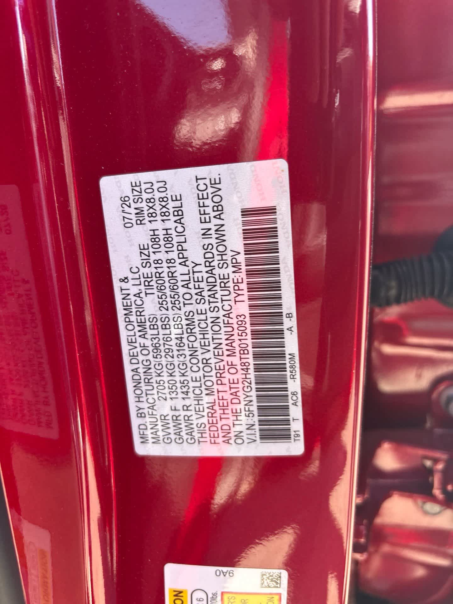 Used 2026 Honda Pilot EX-L image 8