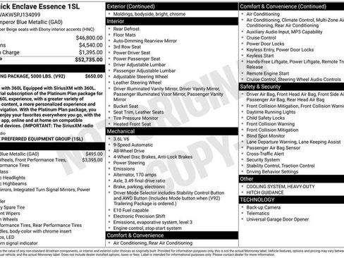 Used 2023 Buick Enclave Essence w/ Trailering Package, 5000 lbs. AWD/4WD image 23