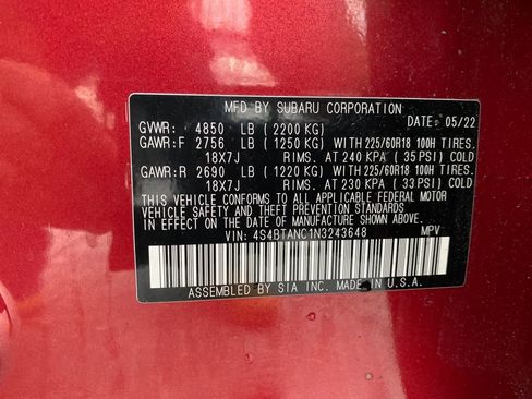 Used 2022 Subaru Outback Limited image 54