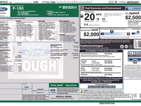 Used 2021 Ford F150 Lariat w/ Equipment Group 502A High AWD/4WD image 4
