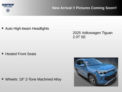 Used 2025 Volkswagen Tiguan SE w/ Panoramic Sunroof Package AWD/4WD image 9