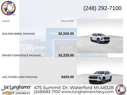 New 2026 Chevrolet Traverse LT w/ Sun and Wheel Package AWD/4WD image 9