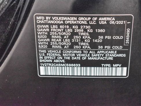 Used 2021 Volkswagen Atlas SEL Premium image 29