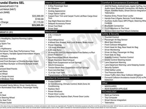 Used 2023 Hyundai Elantra SEL image 28