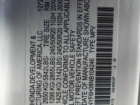 Certified 2022 Honda Pilot Sport image 31