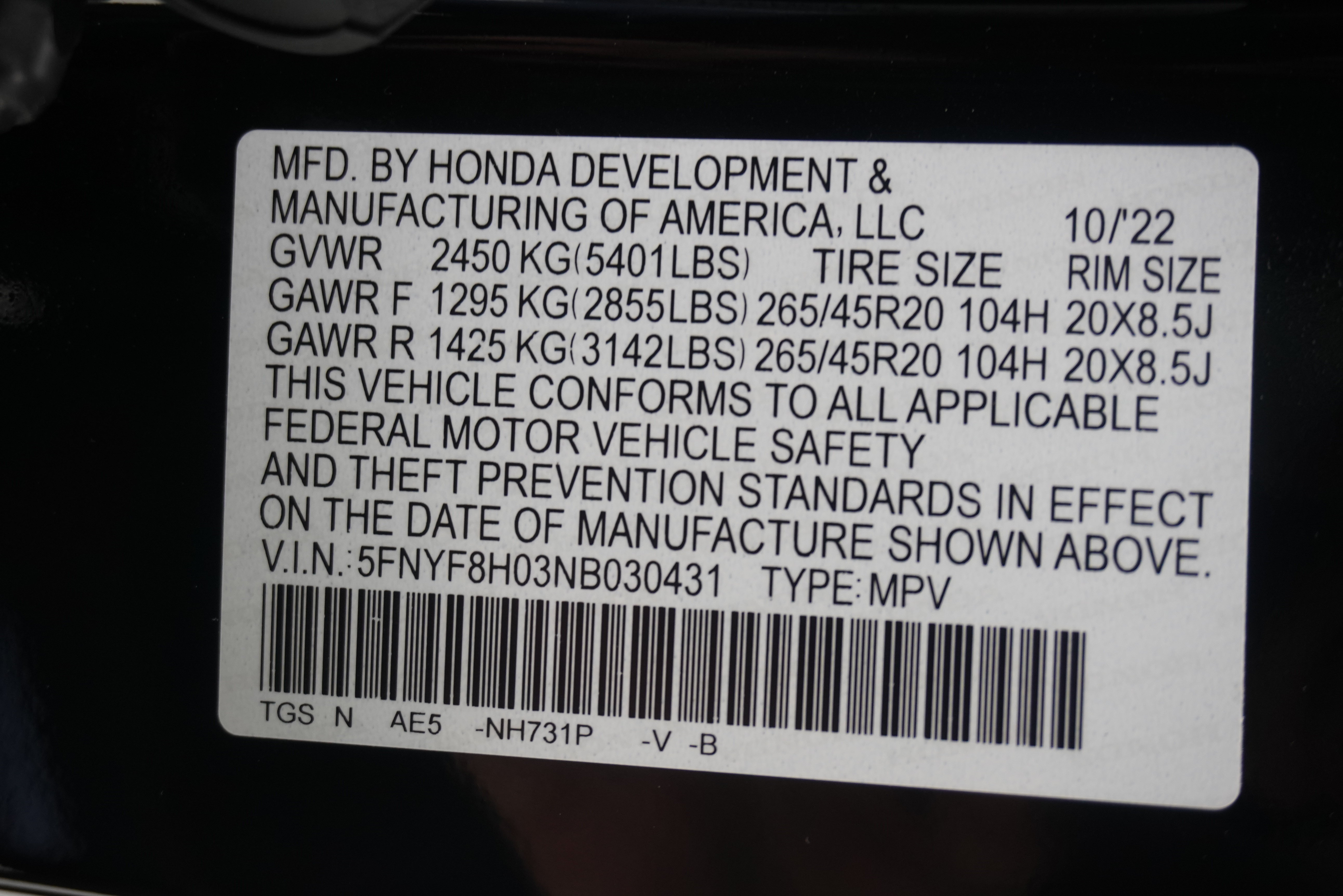 Used 2022 Honda Passport Elite image 38