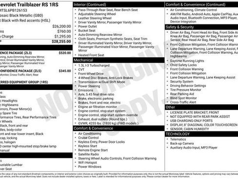 Certified 2023 Chevrolet TrailBlazer RS w/ Convenience Package image 4