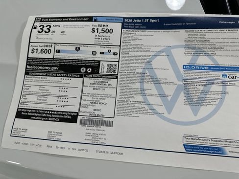 New 2025 Volkswagen Jetta Sport image 40