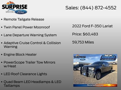 Used 2022 Ford F350 Lariat w/ Lariat Ultimate Package AWD/4WD image 19