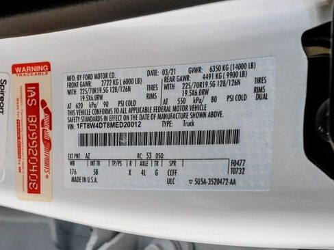 Used 2021 Ford F450 Lariat w/ Lariat Ultimate Package image 54