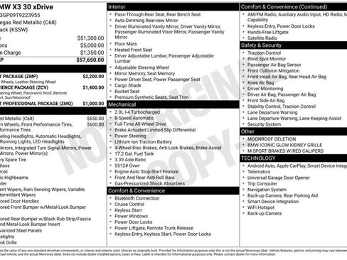 Used 2026 BMW X3 xDrive30i w/ M Sport Package AWD/4WD image 6