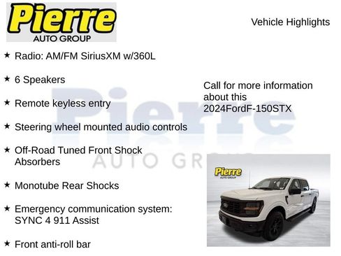 Used 2024 Ford F150 STX w/ Equipment Group 201A FX4 AWD/4WD image 15