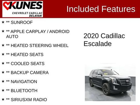 Used 2020 Cadillac Escalade Luxury w/ Escalade Sport Edition AWD/4WD image 3