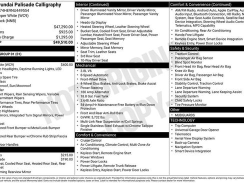 Used 2022 Hyundai Palisade Calligraphy image 6