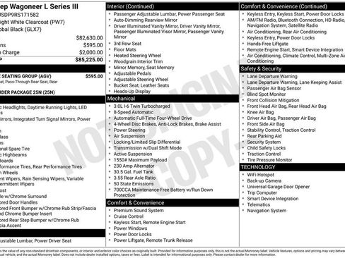 Certified 2024 Jeep Wagoneer L Series III w/ Flexible Seating Group AWD/4WD image 13
