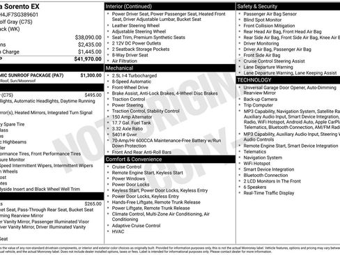 Used 2025 Kia Sorento EX w/ Panoramic Sunroof Package FWD image 5