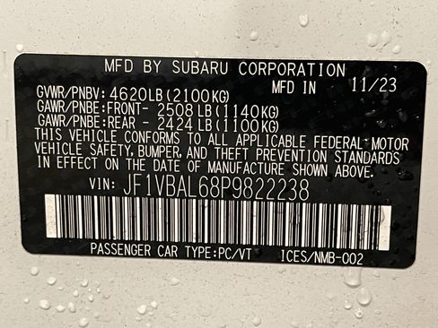Used 2023 Subaru WRX Limited AWD/4WD image 25
