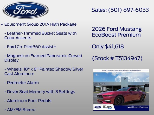 New 2026 Ford Mustang Premium RWD image 6