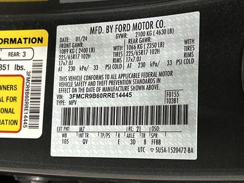 Used 2024 Ford Bronco Sport Big Bend w/ Convenience Package AWD/4WD image 35