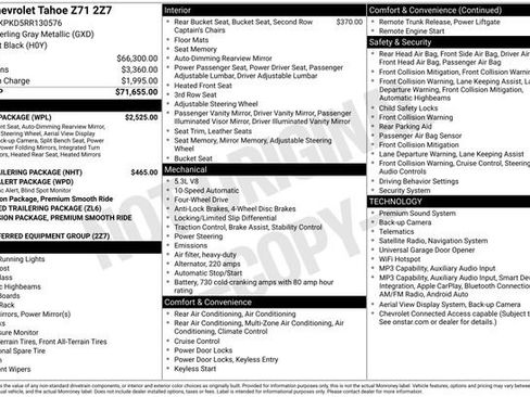 Used 2024 Chevrolet Tahoe Z71 w/ Luxury Package AWD/4WD image 27