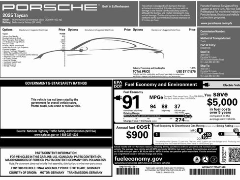 New 2025 Porsche Taycan image 43