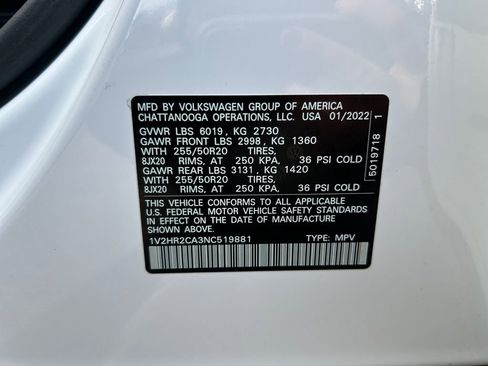 Used 2022 Volkswagen Atlas SE AWD/4WD image 37