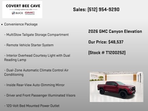 New 2026 GMC Canyon Elevation w/ Convenience Package AWD/4WD image 14