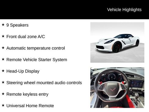 Used 2017 Chevrolet Corvette Stingray Convertible RWD image 17