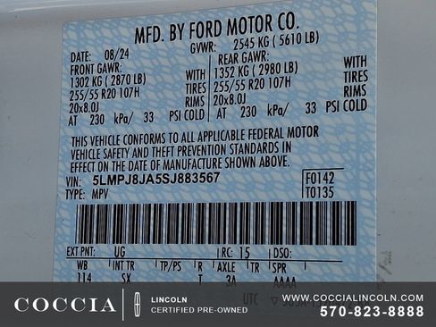 Certified 2025 Lincoln Nautilus Premier w/ Equipment Group 102A image 28