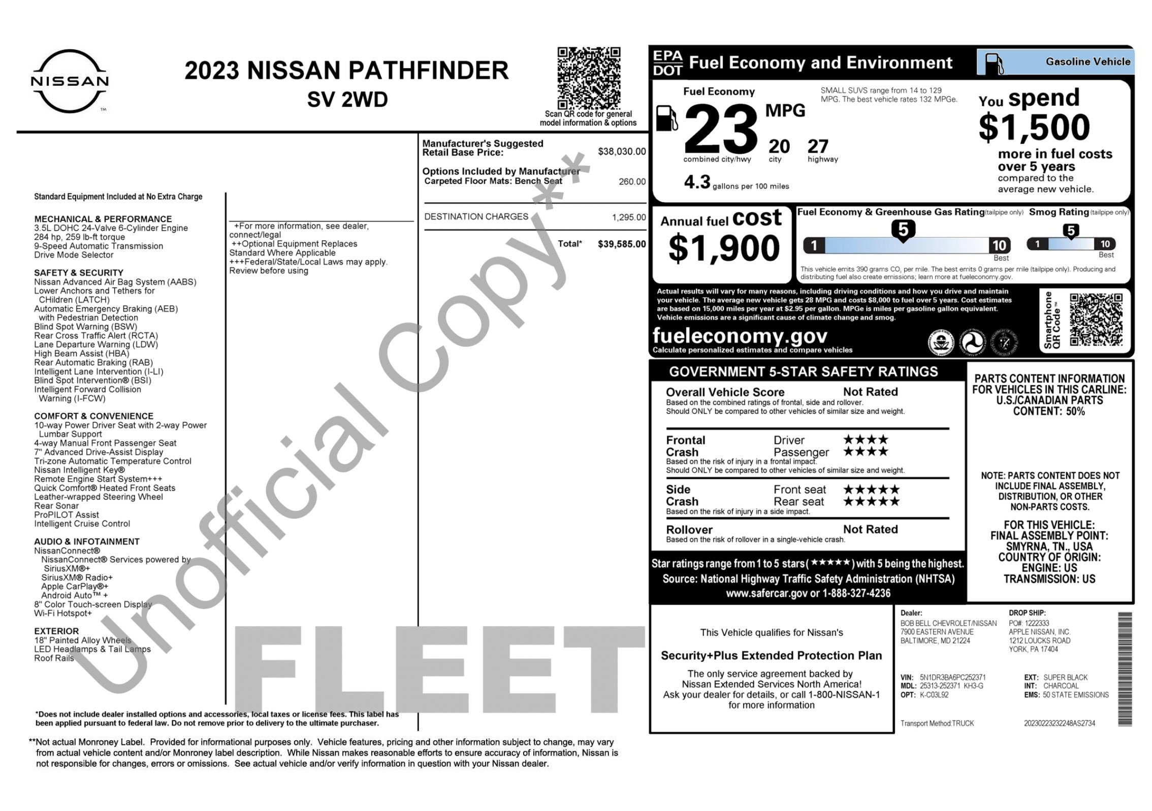Used 2023 Nissan Pathfinder SV FWD image 4