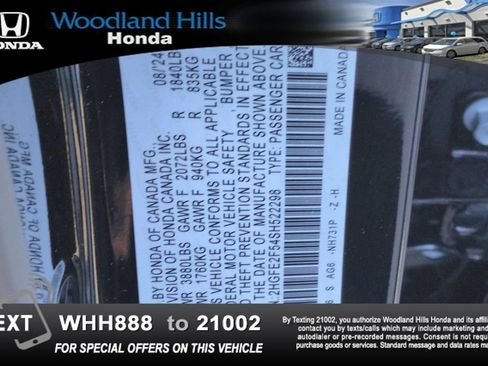 Certified 2025 Honda Civic Sport image 26